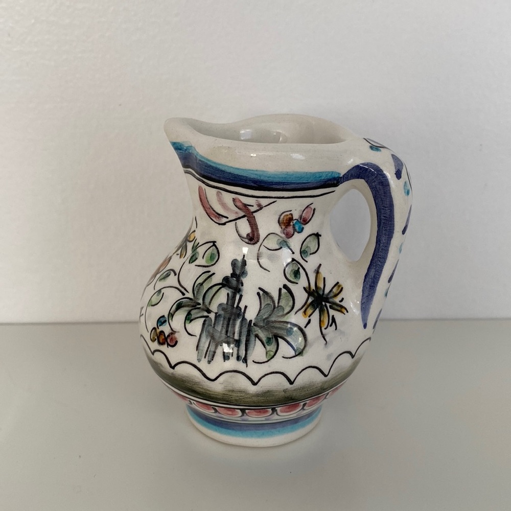 Mini Pottery creamer hand painted